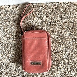 Relic wristlet wallet, coral color, 5.5” x 4”